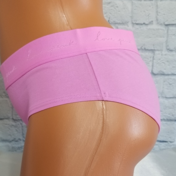 PINK Victoria's Secret Logo Hipster Panties Large New - Picture 7 of 16